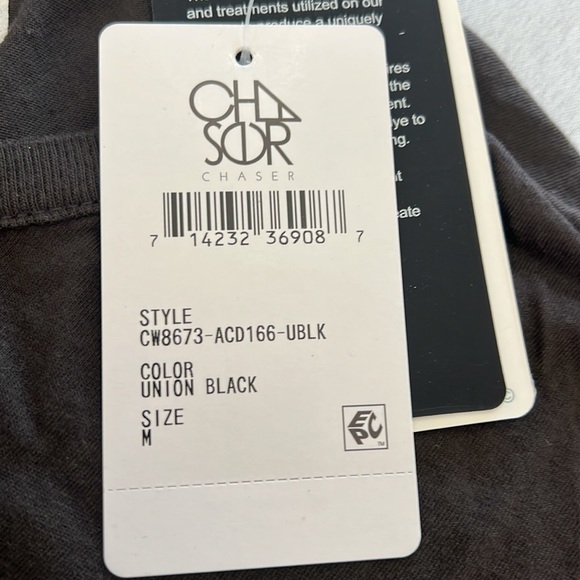 NWT Women’s Sz M  CHASER vintage jersey AC/DC 1978 Tour tee in black SOLD OUT! - Picture 2 of 2